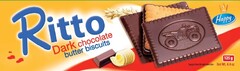 Ritto Dark chocolate butter biscuits Happy