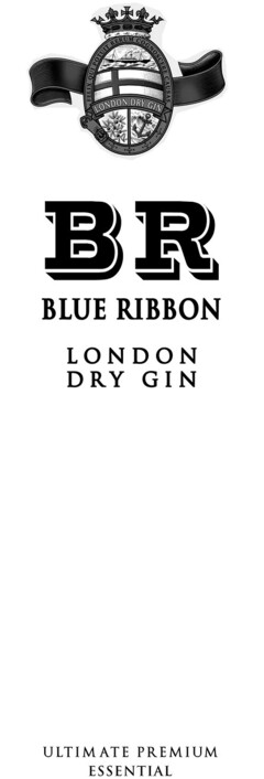 LONDON DRY GIN BR BLUE RIBBON LONDON DRY GIN ULTIMATE PREMIUM ESSENTIAL