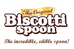 THE ORIGINAL BISCOTTI SPOON THE INCREDIBLE, EDIBLE SPOON!