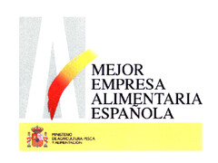 MEJOR EMPRESA ALIMENTARIA ESPAÑOLA MINISTERIO DE AGRICULTURA, PESCA Y ALIMENTACIÓN