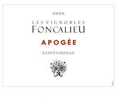 2008 LES VIGNOBLES FONCALIEU APOGEE SAINT-CHINIAN