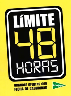 LIMITE 48 HORAS GRANDES OFERTAS CON FECHA DE CADUCIDAD EL CORTE INGLES