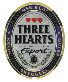 THREE HEARTS FAMOUS Export