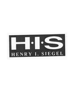 H·I·S HENRY I. SIEGEL