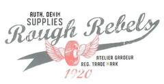 AUTH. DENIM SUPPLIES Rough Rebels ATELIER GARDEUR REG. TRADEMARK 1920