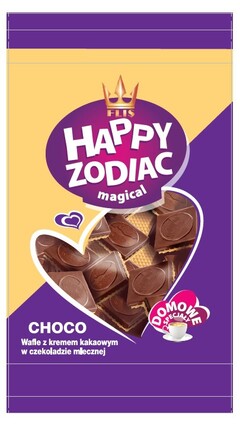 FLIS HAPPY ZODIAC magical CHOCO Wafle z kremem kakaowym w czekoladzie mlecznej DOMOWE SPECJAŁY