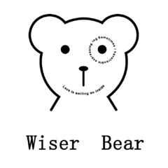 WISER BEAR SOMETIMES I HAVE TROUBLE EXPRESSING ING LOVE IS SMILING ON INSIDE