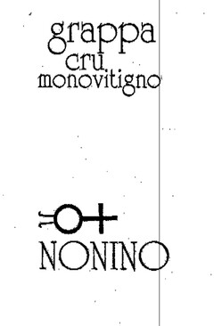 grappa cru monovitigno NONINO