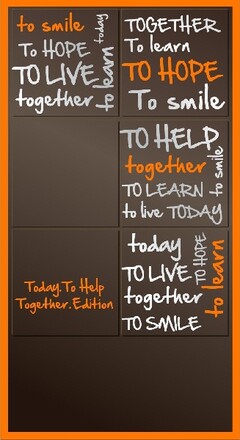 To Smile To Hope To Live To Learn Together Today To Help Edition