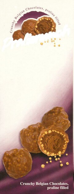 Crunchy Belgian Chocolates, praline filled