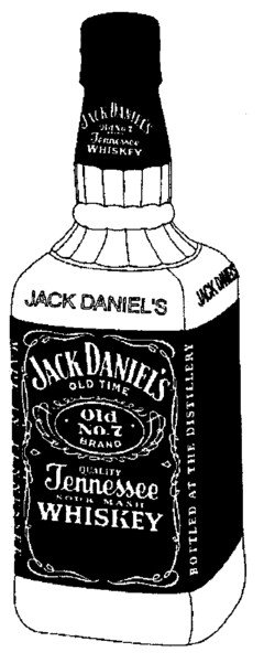 JACK DANIEL'S OLD TIME Old No. 7 BRAND QUALITY Tennessee SOUR MASH WHISKEY BOTTLED AT THE DISTILLERY
