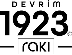 DEVRİM 1923 . raki