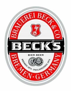 BECK'S BRAUEREI BECK & CO BREMEN · GERMANY