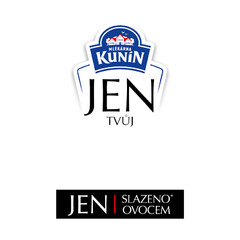 Mlékárna Kunín JEN TVŮJ. JEN Slazeno Ovocem