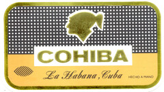 COHIBA La Habana, Cuba HECHO A MANO