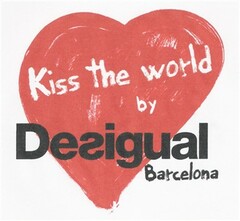 Kiss the world by Desigual Barcelona