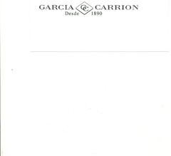 GARCIA CARRION Desde  1890