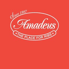 Since 1987 AMADEUS THE PLACE FOR RIBS