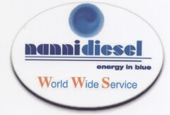 nanni diesel energy in blue World Wide Service