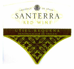 PRODUCT OF SPAIN SANTERRA RED WINE UTIEL - REQUENA DENOMINACION DE ORIGEN