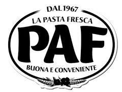 DAL 1967 LA PASTA FRESCA PAF BUONA E CONVENIENTE