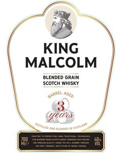 KING MALCOLM BLENDED GRAIN SCOTCH WHISKY