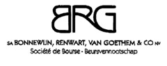 BRG SA BONNEWIJN, RENWART, VAN GOETHEM & CO NV Société de Bourse - Beursvennootschap