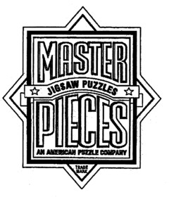 MASTER PIECES JIGSAW PUZZLES AN AMERICAN PUZZLE COMPANY TRADE MARK