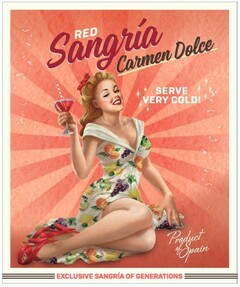 RED SANGRÍA CARMEN DOLCE SERVE VERY COLD! PRODUCT OF SPAIN EXCLUSIVE SANGRÍA OF GENERATIONS