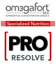 OM3GAFORT SCC PRO RESOLVE SUPERCRITICAL CONCENTRATION OMEGA-3 Specialized Nutrition
