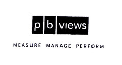 pb views MEASURE MANAGE PERFORM