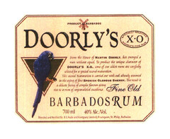 DOORLY'S FINE OLD BARBADOS RUM PRODUCT OF BARBADOS