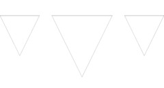 Il marchio è costituito da tre triangoli capovolti di colore bianco senza bordo.