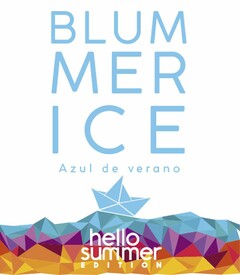 BLUMMER ICE AZUL DE VERANO HELLO SUMMER EDITION