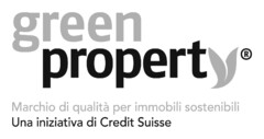 greenproperty
Marchio di qualitá per immobili sostenibili 
Una iniziativa di Credit Suisse