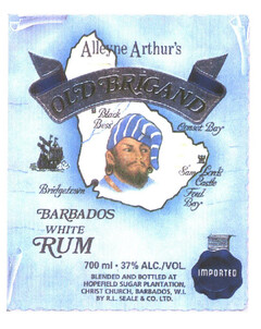 Alleyne Arthur's OLD BRIGAND BARBADOS WHITE RUM 700ml