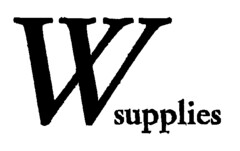 W supplies