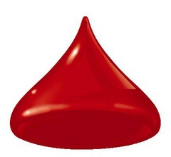 The mark consists of a two dimensional conical configuration coloured red and shaded to look as though it is three dimensional.