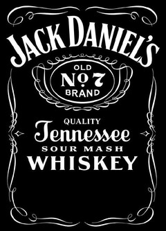 JACK DANIEL'S OLD NO. 7 BRAND QUALITY TENNESSEE SOUR MASH WHISKEY