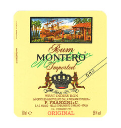 Rum MONTERO Montero Imported