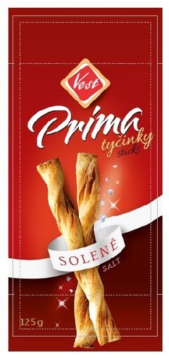 VEST PRIMA TYČINKY STICKS SOLENÉ SALT 125G