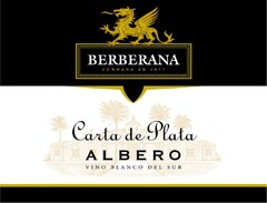 BERBERANA FUNDADA EN 1877 Carta de Plata ALBERO VINO BLANCO DEL SUR