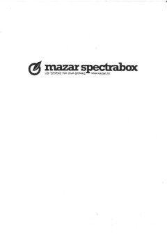 mazar spectrabox LED SYSTEMS FOR YOUR GROWING WWW.MAZAR.CZ
