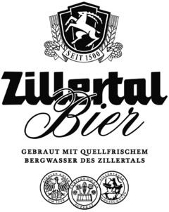 Zillertal Bier GEBRAUT MIT QUELLFRISCHEM BERGWASSER DES ZILLERTALS