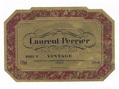 Laurent-Perrier BRUT VINTAGE ESTD 1812 ELABORE PAR LAURENT-PERRIER, TOURS-SUR-MARNE FRANCE PRODUCE OF FRANCE 750ml 12% vol.