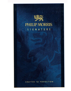 PHILIP MORRIS SIGNATURE CRAFTED TO PERFECTION
