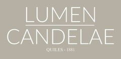 LUMEN CANDELAE QUILES - 1881