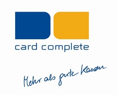card complete
Mehr als gute Kassen.