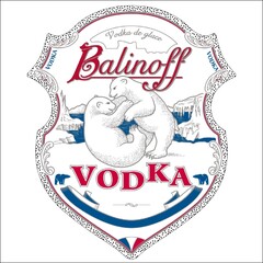 Vodka Vodka de glace Vodka Balinoff Vodka