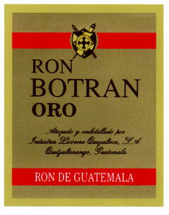 RON BOTRAN ORO RON DE GUATEMALA